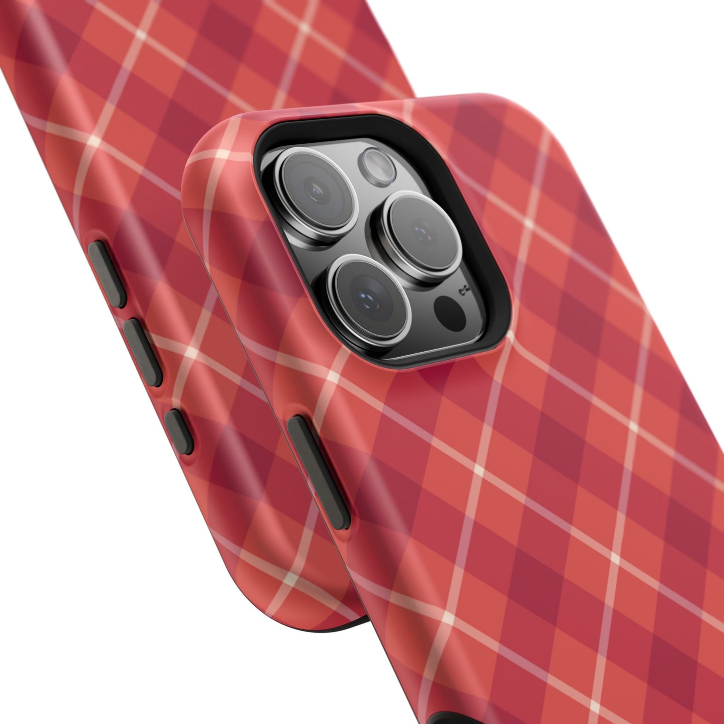 Red Plaid Crisscross – MagSafe iPhone Case