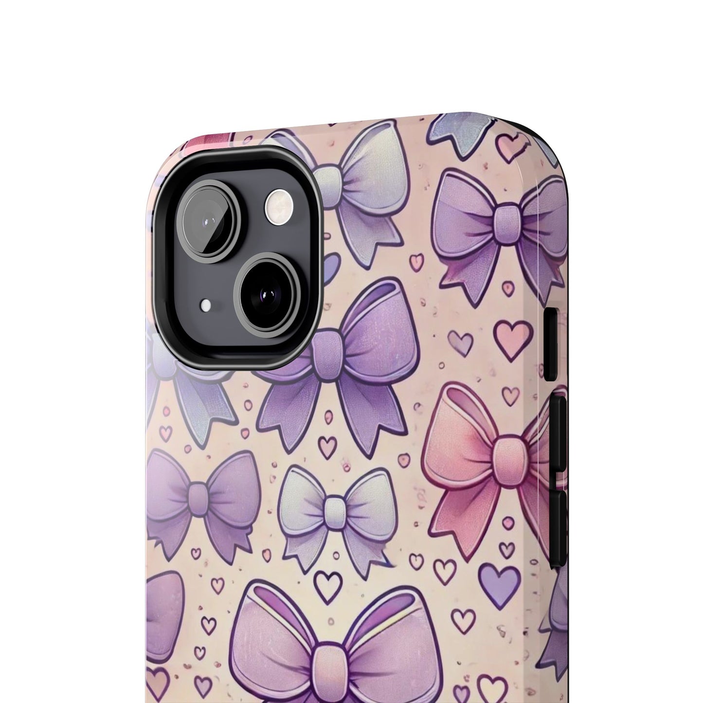 Pastel Bow iPhone Case - Cute Girly Pattern Protective Cover