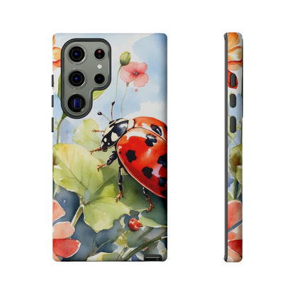 Watercolor Ladybug & Poppy Fields - Samsung Galaxy Case