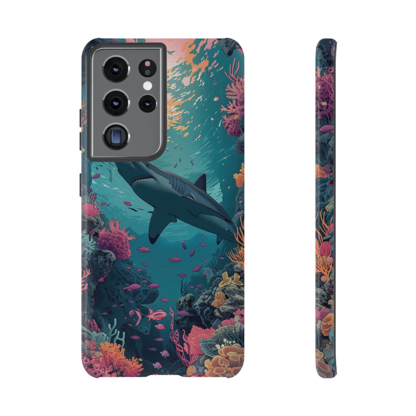 Ocean Shark Coral Reef iPhone Case