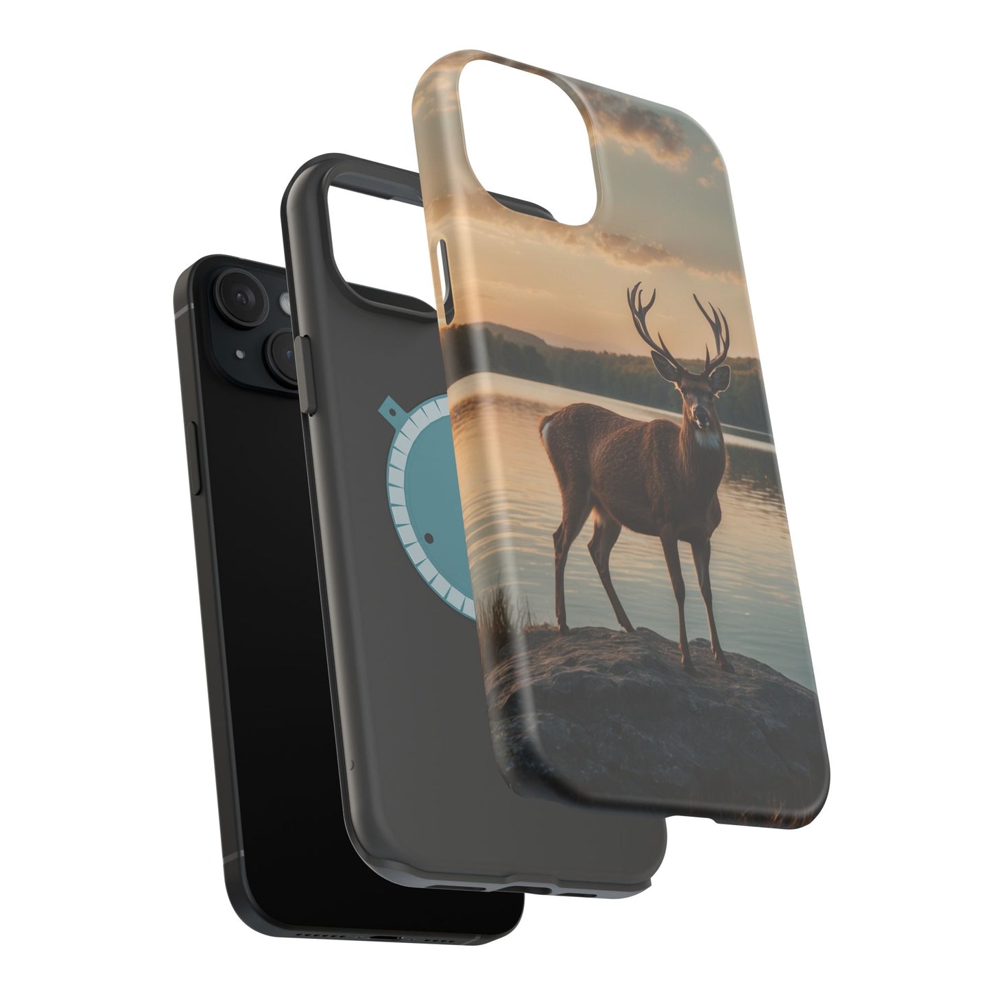 Majestic Stag at Sunset – MagSafe iPhone Case