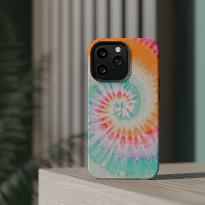 Pastel Tie-Dye MagSafe iPhone Case – Soft Colors & Magnetic Functionality