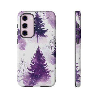 Purple Snowy Forest - Samsung Galaxy Series Case