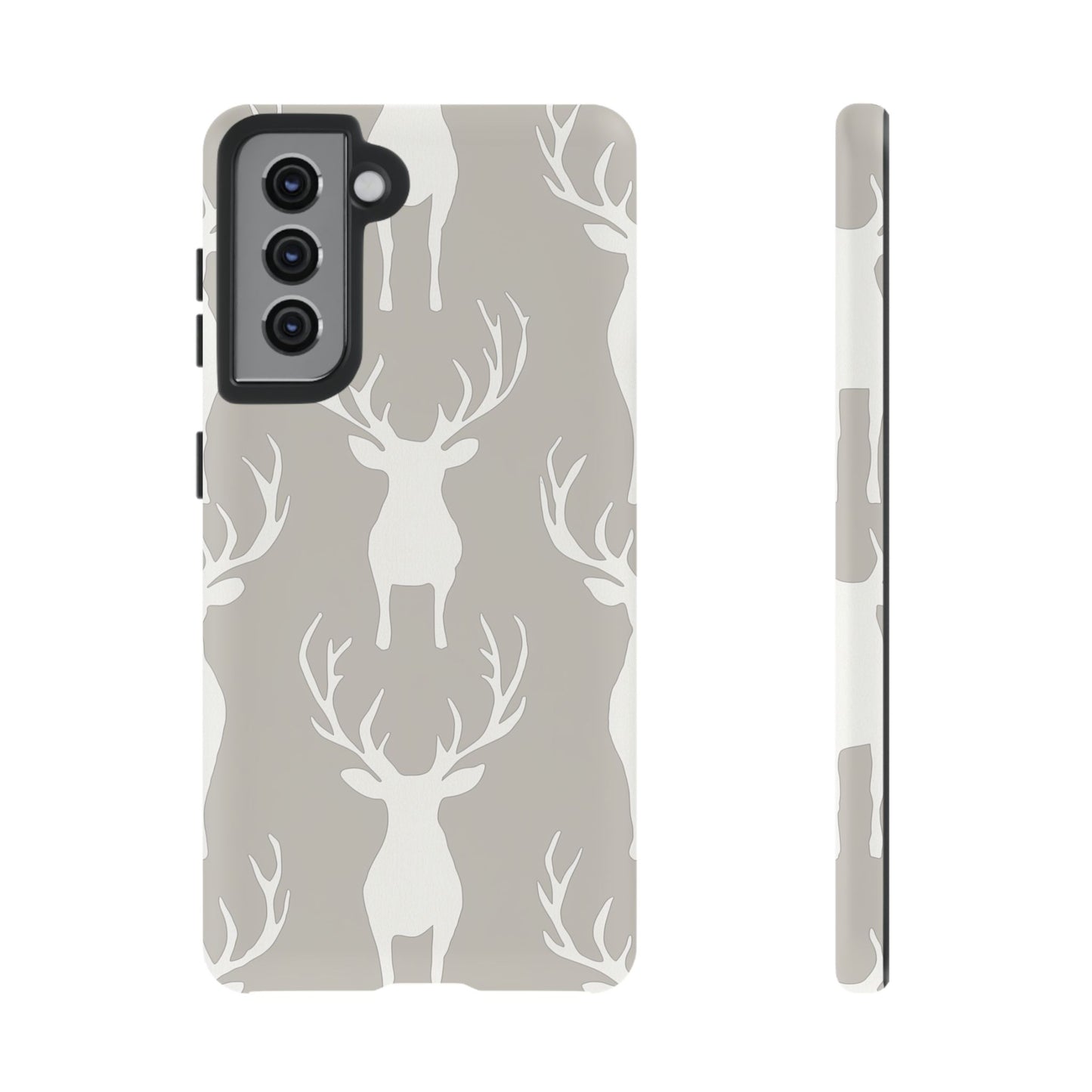 Minimalist Deer Silhouette Pattern – Samsung Galaxy Series Case