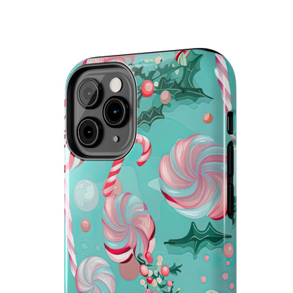 Candy Cane & Peppermint Holiday Delight – iPhone Series Case