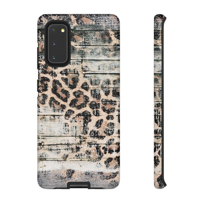 Rustic Leopard Wood Print - iPhone Series Case