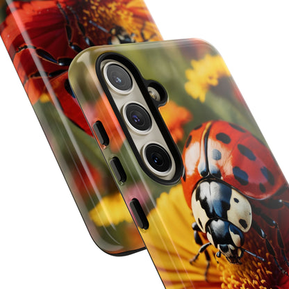 Ladybug on Orange Daisy - Samsung Galaxy Case