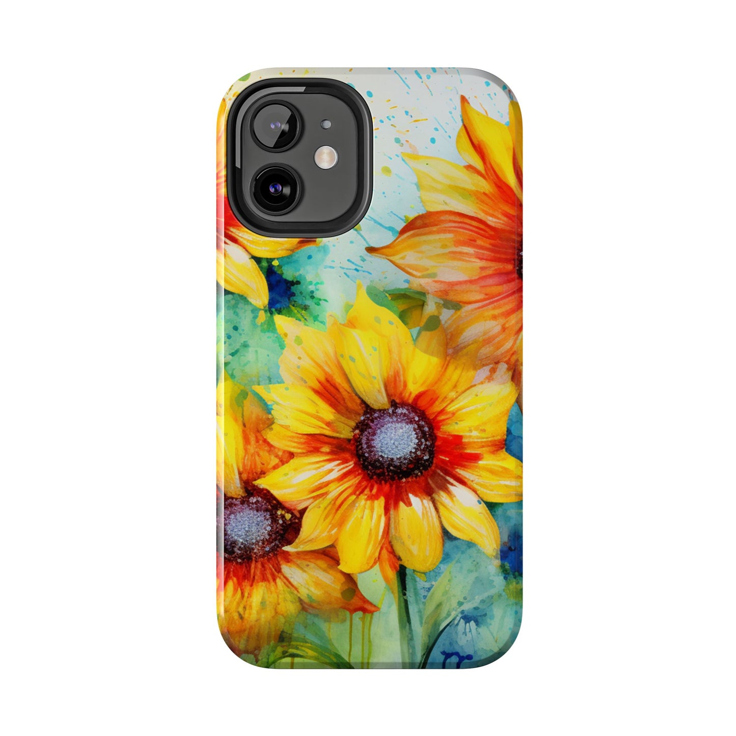 Watercolor Sunflower Splash - iPhone Series Case