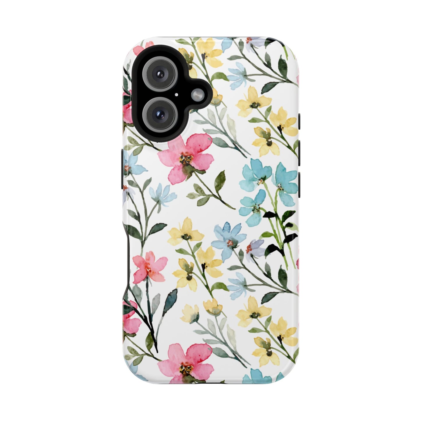 Watercolor Floral Bliss – MagSafe Case with Pastel Flower Design