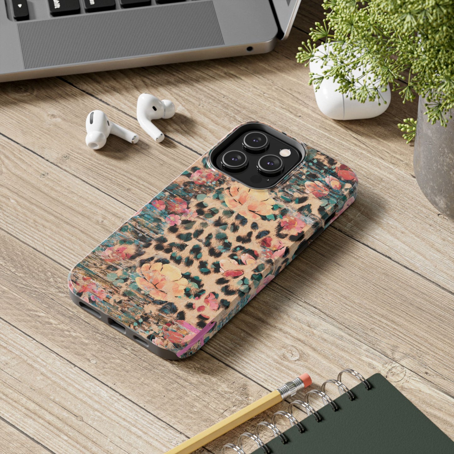 Rustic Floral Leopard - iPhone Series Case