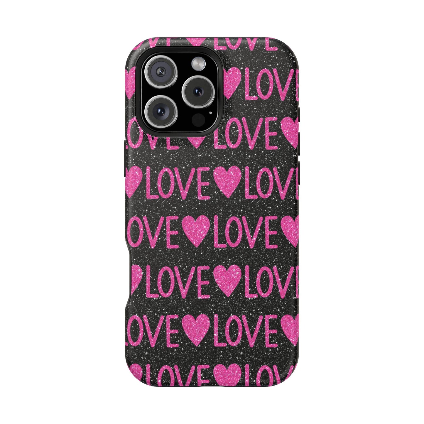 Pink Glitter Love MagSafe Case