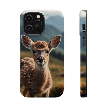 Gentle Fawn in Mountain Meadows MagSafe iPhone Case