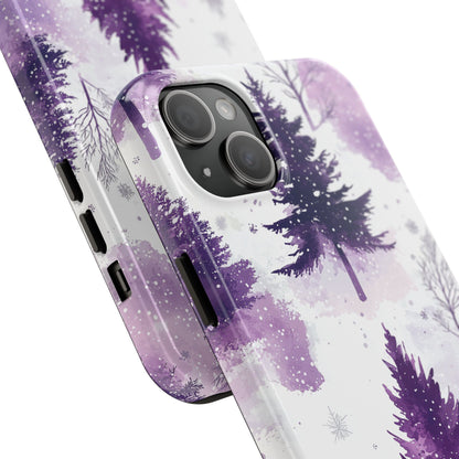 Purple Snowy Forest - iPhone Series Case