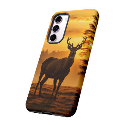 Sunset Majesty: Regal Stag – Samsung Galaxy Case