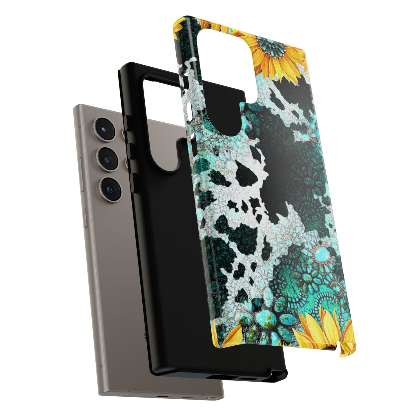 Boho Turquoise Sunflower Lace - Samsung Galaxy Series Case