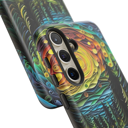 Radiant Forest Sunset Samsung Galaxy Case – Artistic Landscape Design