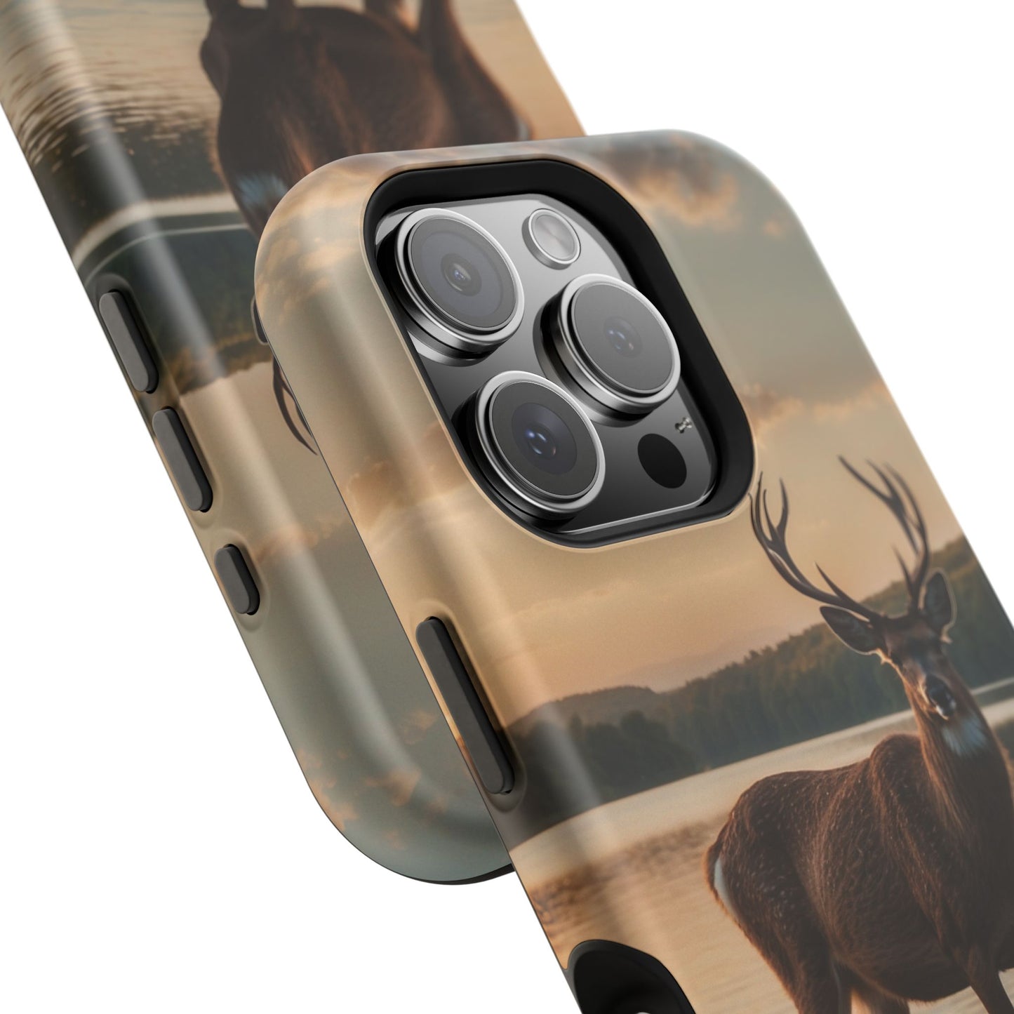 Majestic Stag at Sunset – MagSafe iPhone Case