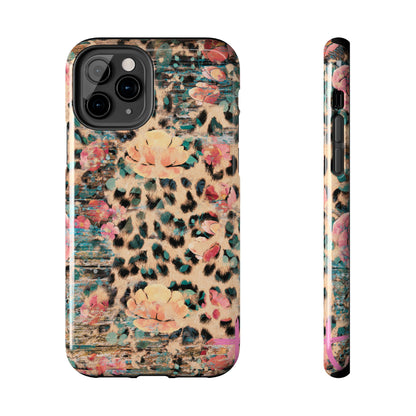 Rustic Floral Leopard - iPhone Series Case