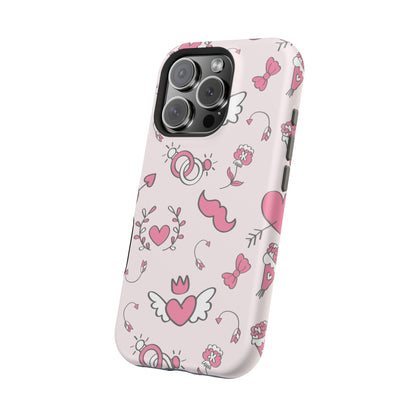 Pink Love Icons MagSafe Case