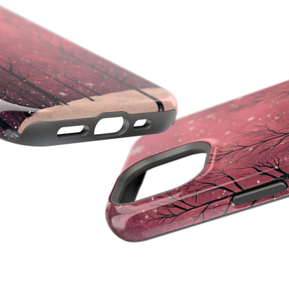 Pink Winter Twilight Forest - MagSafe iPhone Series Case