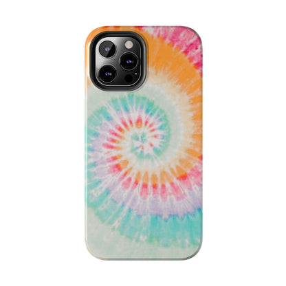 Pastel Swirl Tie-Dye iPhone Case – Soft & Minimalistic Style