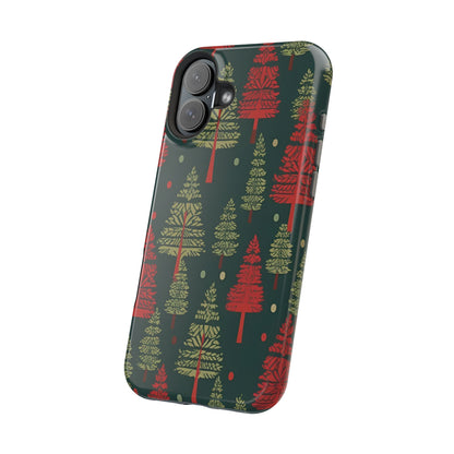 Retro Christmas Trees Pattern -  MagSafe iPhone Series Case