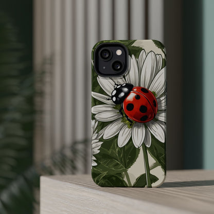 Ladybug & Daisy Garden Charm - MagSafe iPhone Case