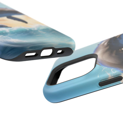 Dolphin Galaxy Splash - MagSafe-Compatible Case