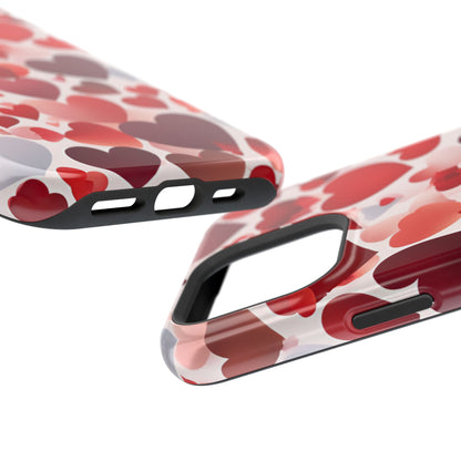 MagSafe Case: Romantic Red Heart Gradient Case