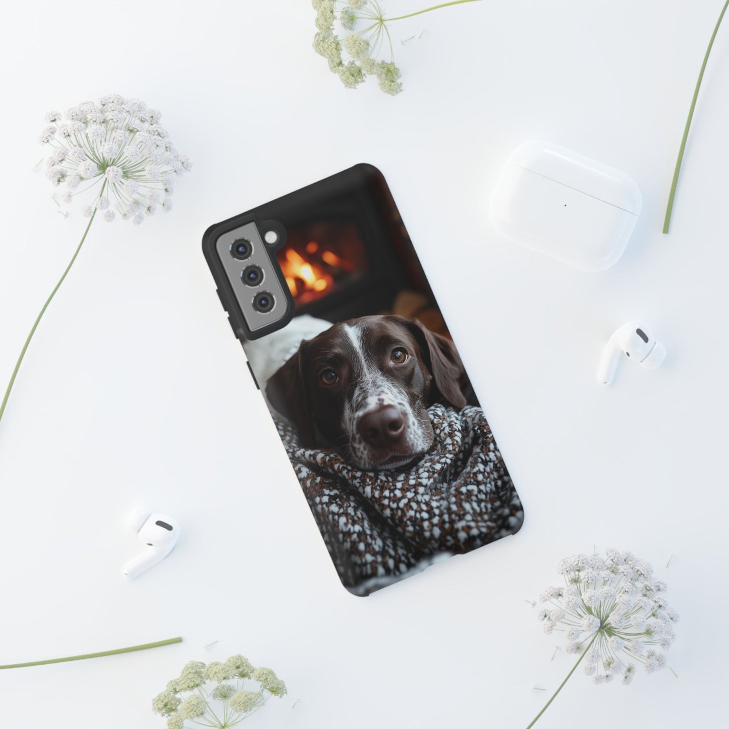 Relaxed German Shorthaired Pointer Samsung Galaxy Case – Rustic Charm Protective Cover