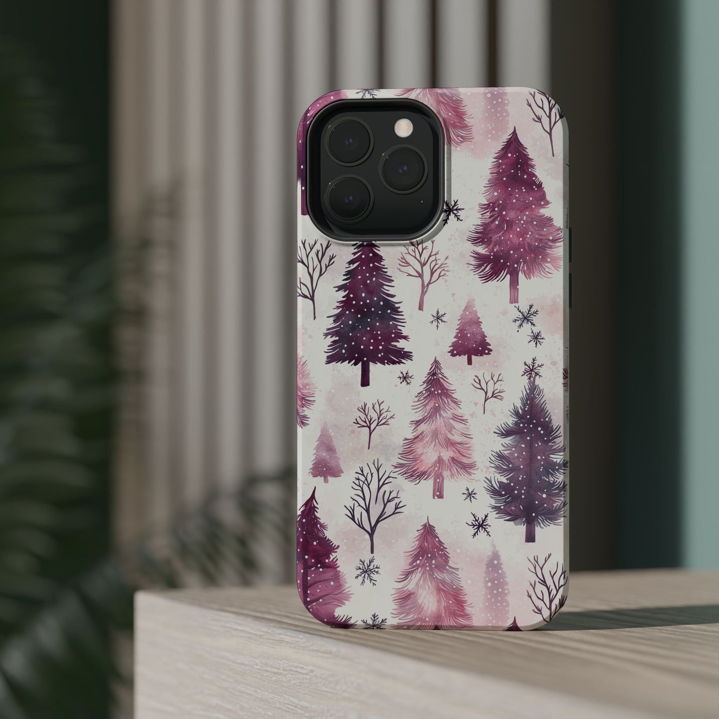 Winter Wonderland Purple Christmas Trees –  MagSafe iPhone Series Case