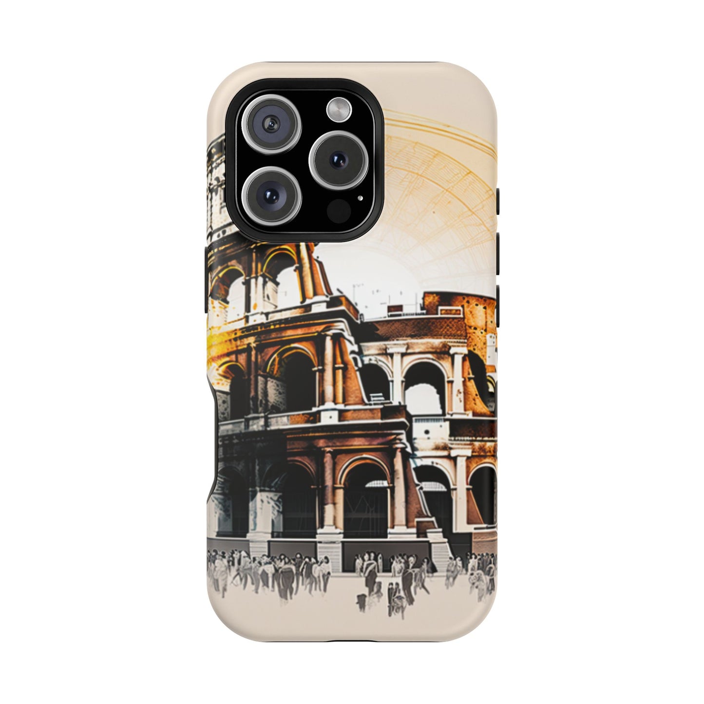 Rome Colosseum MagSafe iPhone Case - Italian Landmark with Wireless Charging Compatibility