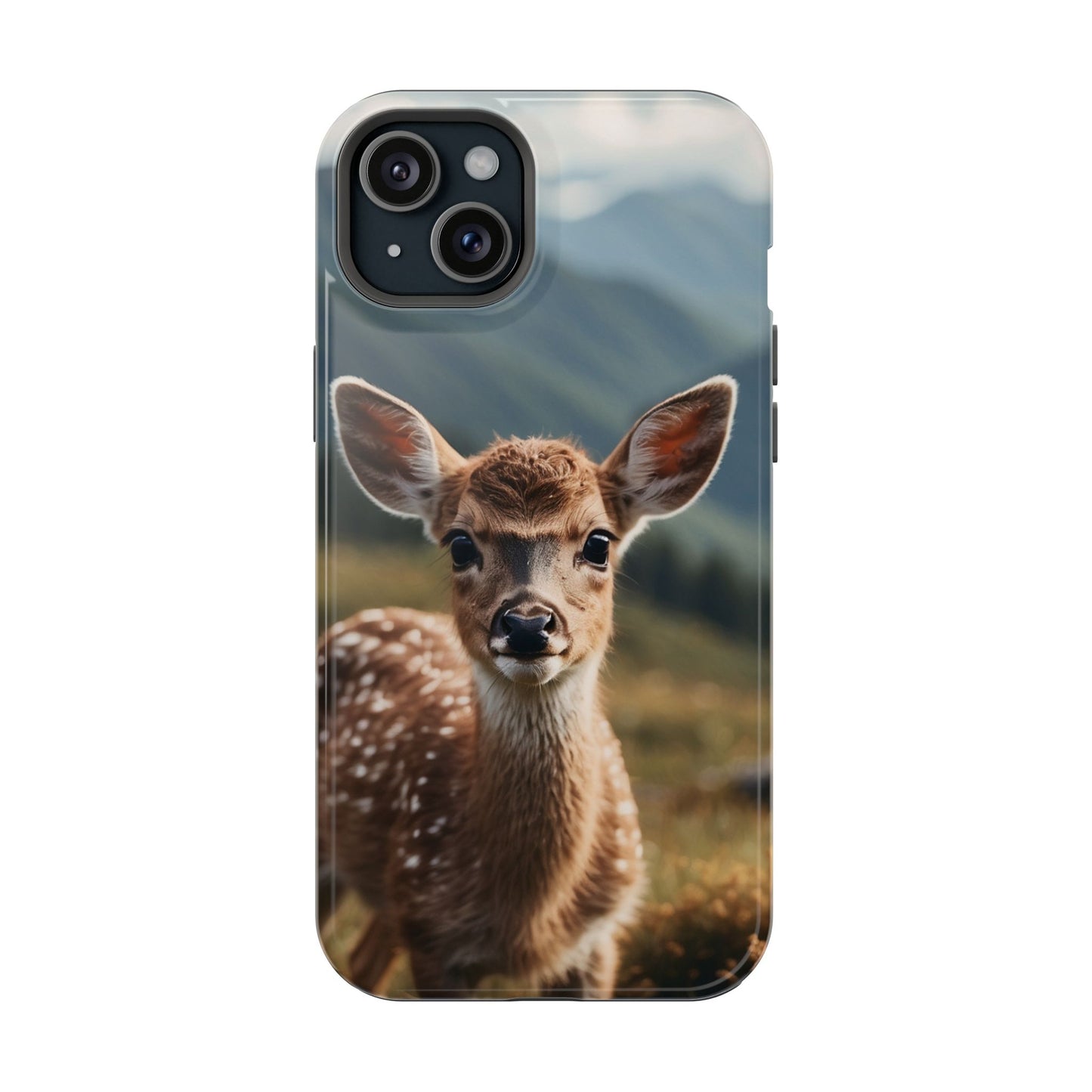 Gentle Fawn in Mountain Meadows MagSafe iPhone Case