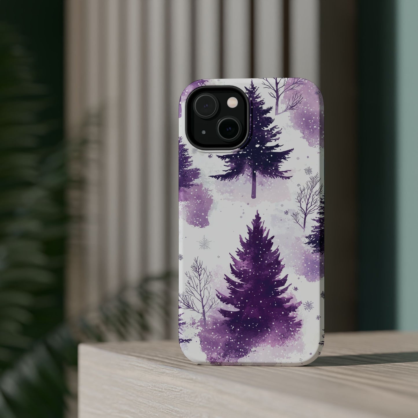 Purple Snowy Forest - MagSafe iPhone Series Case