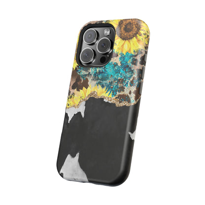 Rustic Sunflower Leopard Glam - MagSafe iPhone Series Case