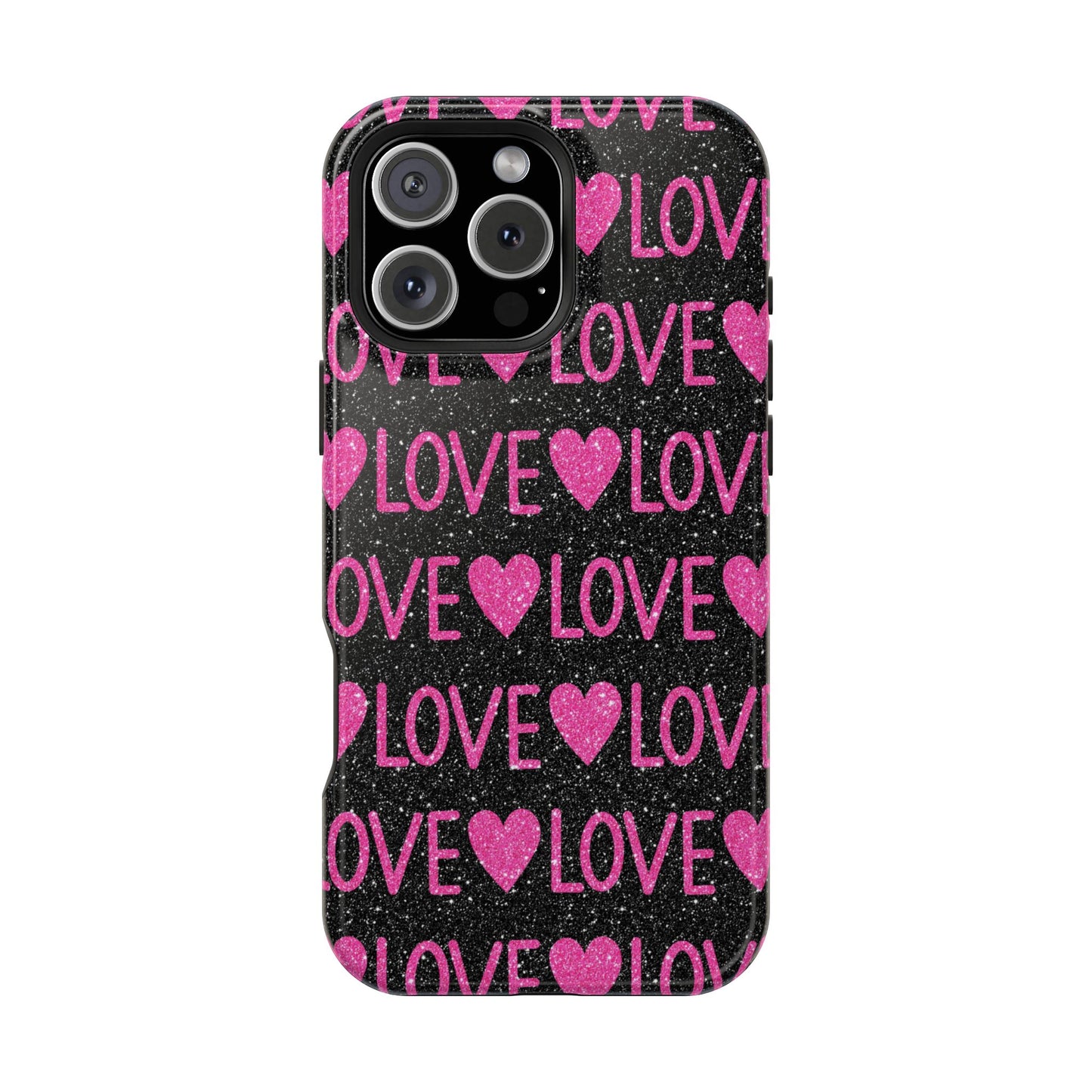 Pink Glitter Love MagSafe Case