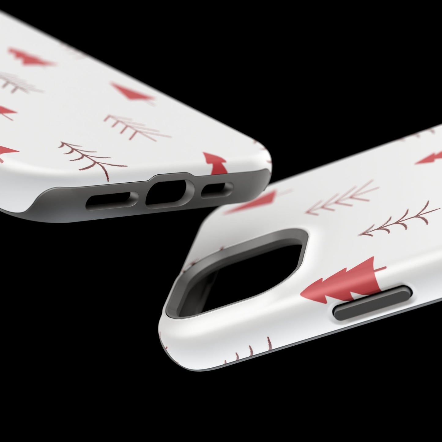 Scandi Red Pine Trees - MagSafe iPhone Series Case