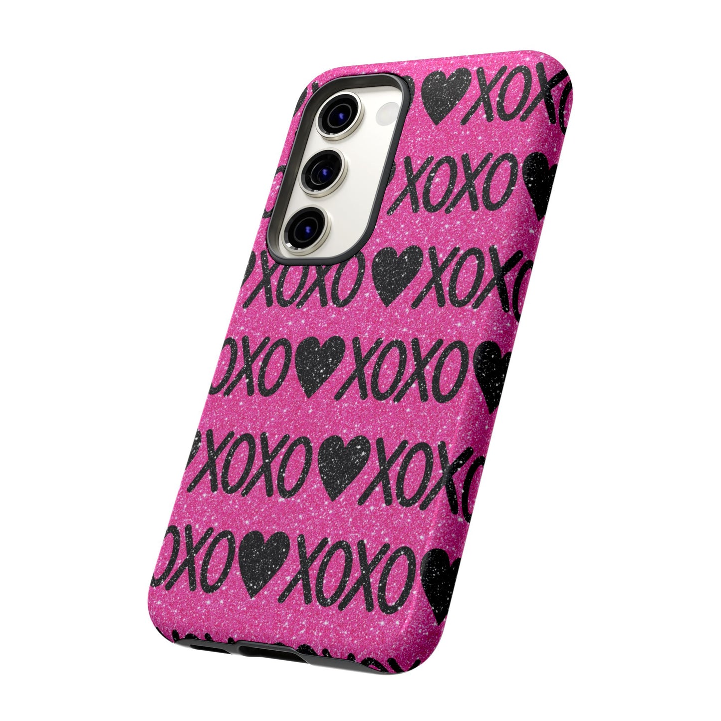 XOXO Glitter Hearts Samsung Case