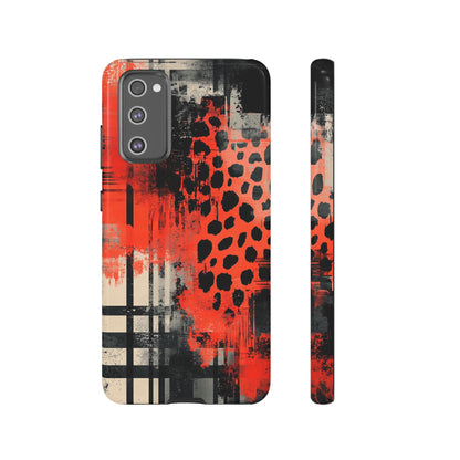 Cheetah Plaid Case – Red & Black Pattern