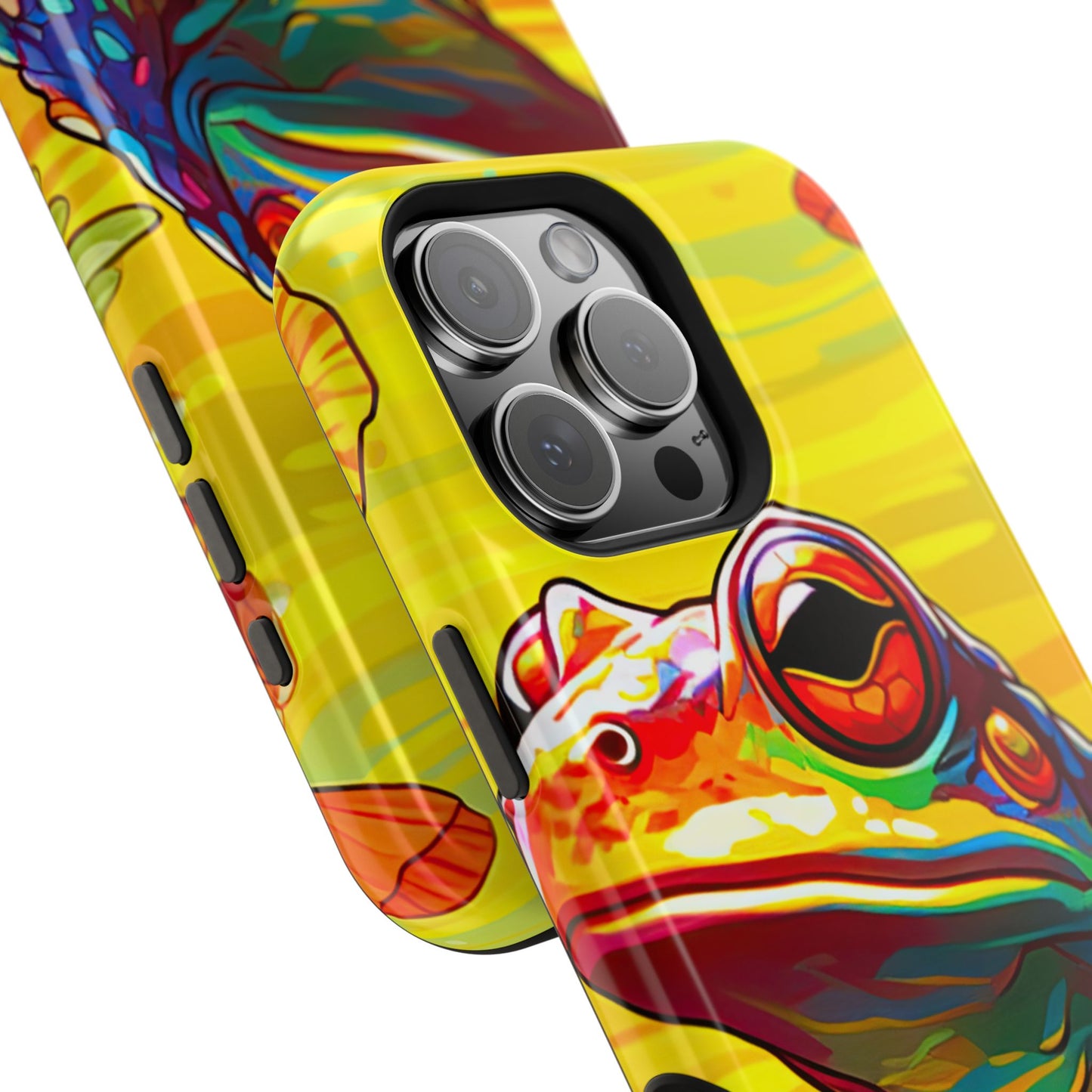 Vibrant Rainbow Frog Design – MagSafe iPhone Case