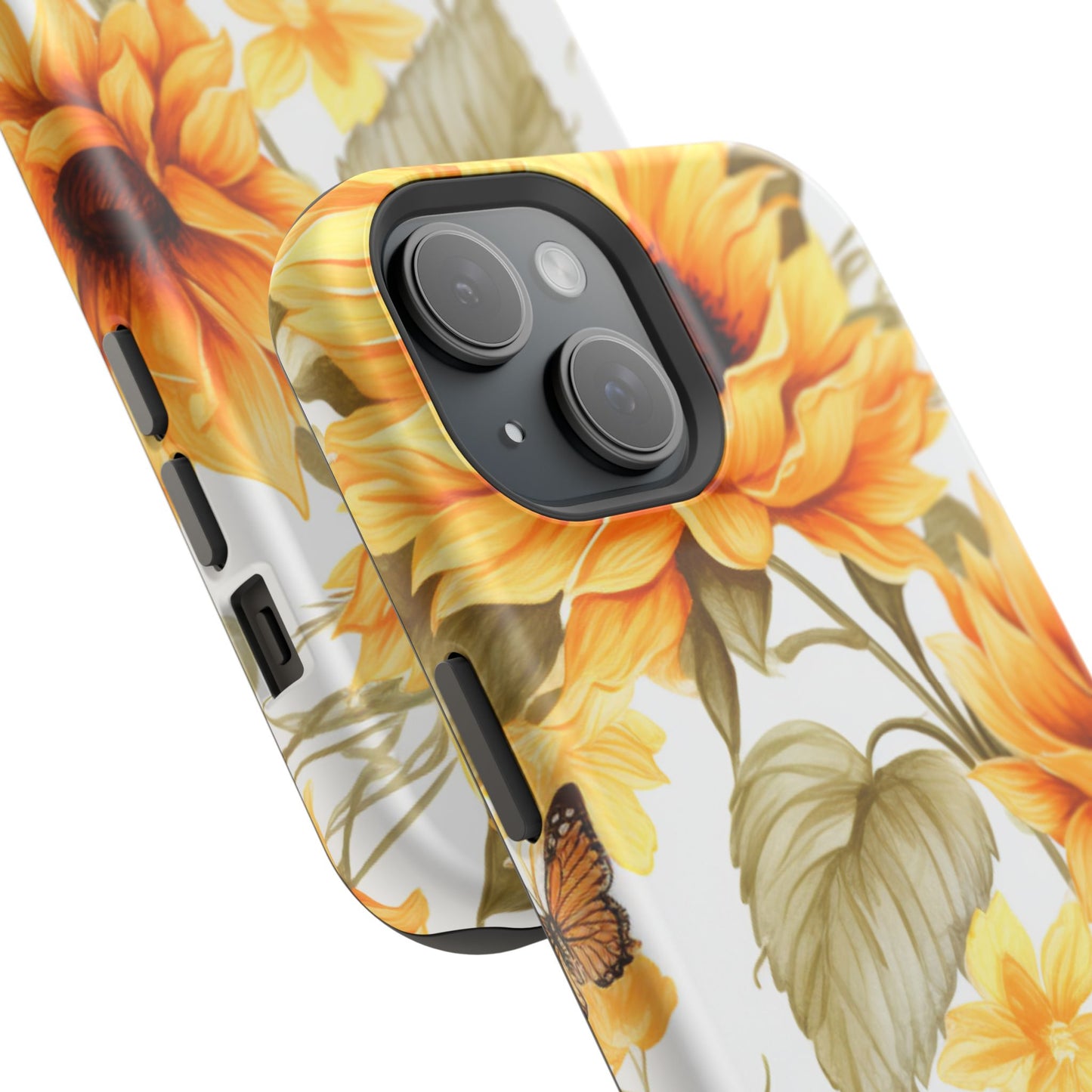 Sunflower & Butterfly Bliss - MagSafe iPhone Series Case