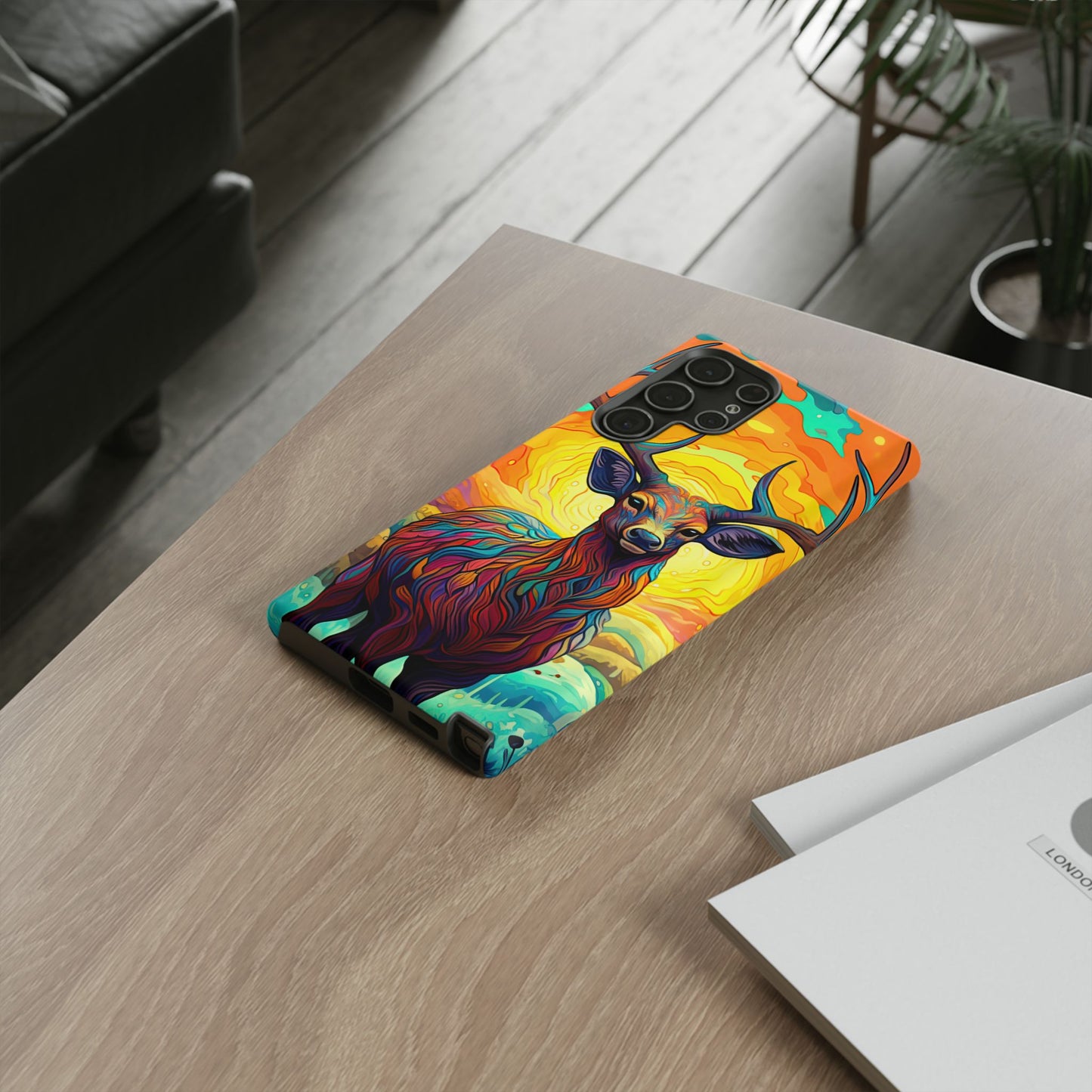 Vibrant Stag in Bloom – Samsung Galaxy Case