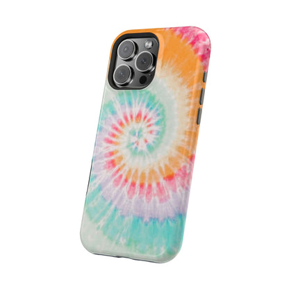 Pastel Tie-Dye MagSafe iPhone Case – Soft Colors & Magnetic Functionality