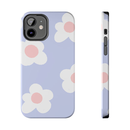 Retro Daisy Pastel Tough iPhone Case – Durable Design with Soft Matte Finish