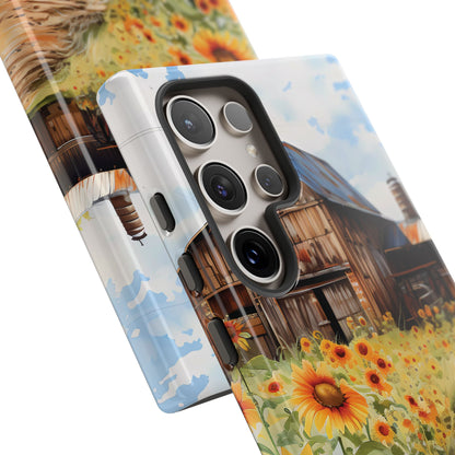 Sunflower iPhone Case  Rustic Farm Style