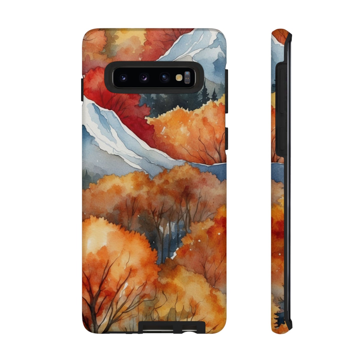 Autumn Mountain Forest Watercolor - Samsung Galaxy Case