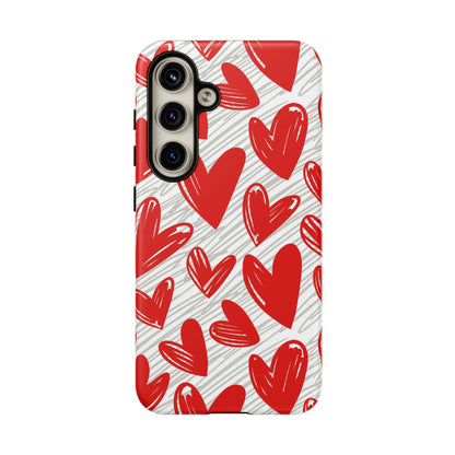 Samsung Galaxy Case: Whimsical Heart Doodle