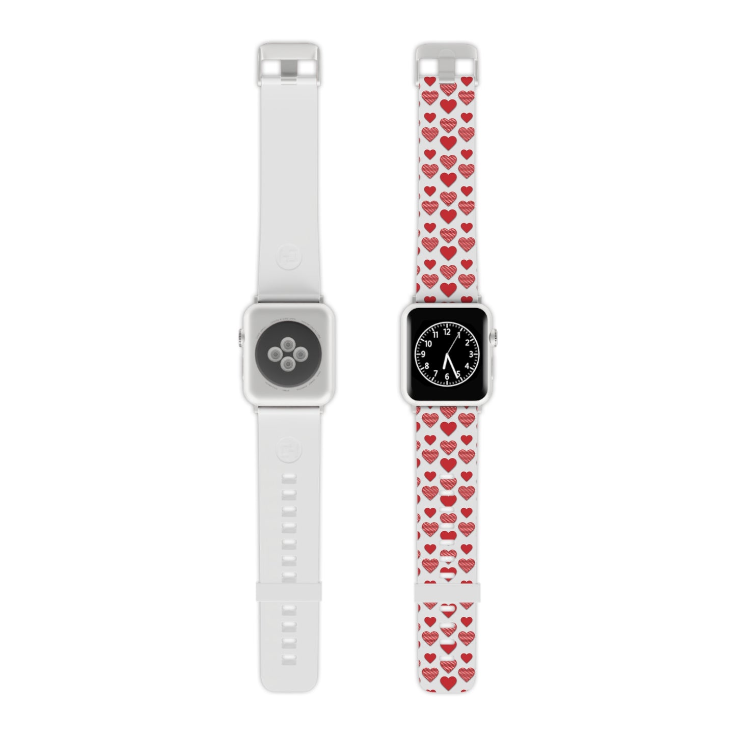  Red & Polka Dot Hearts Apple Watch Band