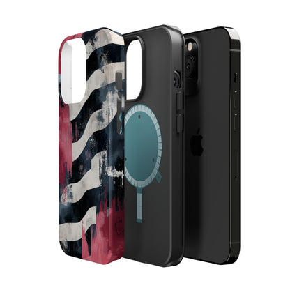 MagSafe iPhone Case: Blood Zebra – Bold Red & Black Pattern