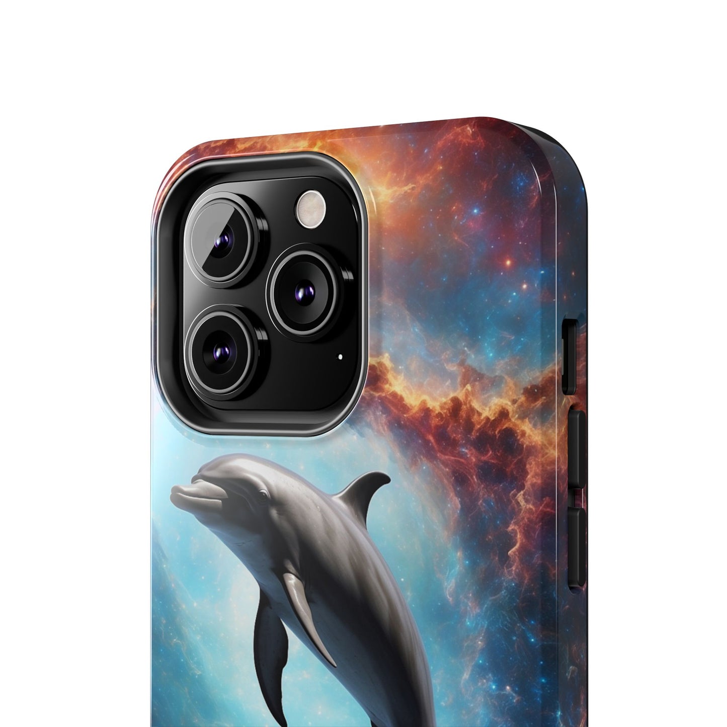 Cosmic Dolphin Space Vibes - iPhone Case